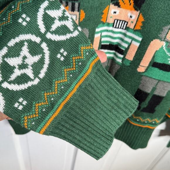 Tipsy Elves Men's Ugly Christmas Sweater Green Nutcrackers M-322 Sz XL - Picture 4 of 9